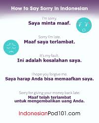 Ketika saya diberitahu siapa yang ada di dalam foto itu, saya semakin jatuh cinta saja. How To Say Sorry In Indonesian