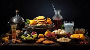 مفهوم المأكولات والمشروبات الرمضانية, تمور رمضان, مائدة رمضان, طعام الإفطار  صورة الخلفية للتحميل مجانا
