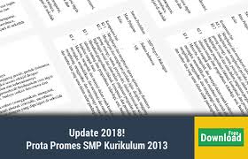 Prota Promes Bahasa Indonesia Kelas 7 K13 Semester Genap 2017 Operator Sekolah