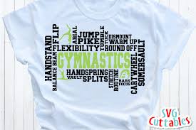 Download Gymnastics Word Art Svg Cut File By Svg Cuttables Thehungryjpeg Com SVG, PNG, EPS, DXF File