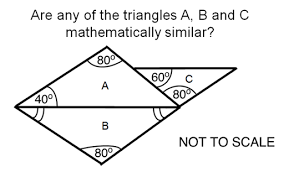 Corresponding angles of similar triangles are congruent. Formative Assessment Lessons