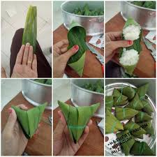 Ketupat palas, cara buat ketupat palas, cara balut ketupat, daun palas, kelonsong ketupat, ketupat utara, menu raya. Buat Sendiri Ketupat Guna Daun Pandan Masak Dalam Periuk Nasi Lebih Mudah Berlemak Pa Ma