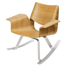 Buttercup Rocker White Oak Blu Dot Coolest Rocker Ever Modern Rocking Chair Contemporary Rocking Chair Rocking Chair