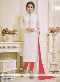 Buy Bedazzling Cream Coloured Georgette Party Wear Salwar