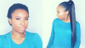 Quick weave on natural hair,you can use unice good quick weave human hair to achieve your quick weave ideas! How To Do Sleek Ponytail With Weave On Short Natural Hair Tondie Phophi Youtube