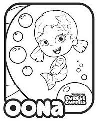 Meet molly, the leader, the imaginative. Bubble Guppies Coloring Pages Oona 06 800p Coloring Home