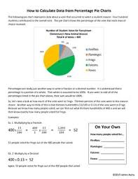 Pie Charts Pie Graphs Interpreting Pie Charts Calculating Percentages