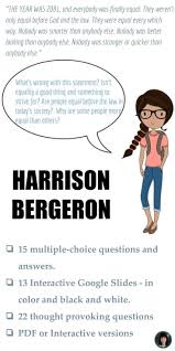 Harrison Bergeron Distance Learning Google Slides Interactive Harrison Bergeron How To Look Better The Unit