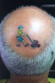 Image result for quirky pylon forehead tattoo