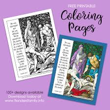 The coloring page is highly detailed. Nailed To A Cross Coloring Page Flanders Family Homelife