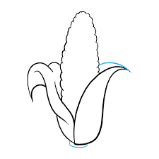 How to draw corn stalks. How To Draw A Corn Cob Really Easy Drawing Tutorial