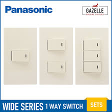 Wiring light switch or dimmer. Panasonic Wide Series 1 Way Switch 1 2 3 Gang Or Device Only Lazada Ph