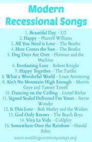 Wedding Ceremony Music Recessional Songs 52 Ideas For 2019 Wedding Ceremony Music Ceremony Songs Wedding Recessional Songs