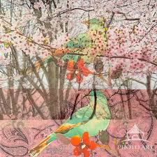 Birds In The Cherry Blossom Trees Collage