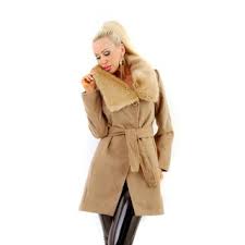 The soft faux fur collar and wonderful camel colour make this the coat of the season. Coats