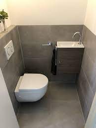 betonlook en cementlook tegels toilet toilet ontwerp toilet verbouwing badkamer inrichting