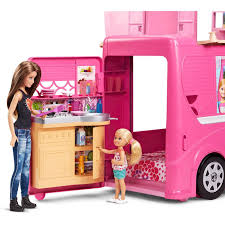 Barbie Pop Up Camper Playset Walmart Com Barbie Sets Barbie Camper Barbie Toys