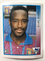Merlin Premier League 1994 Football Sticker Earl Barrett Aston Villa 28