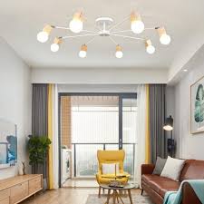 Dividing wooden pendants into simple and sculptural, we are able to view the breadth and diversity of this lighting genre. Buy Hanging Lamp Light Fixture Living Room Simple Living Room Modern Atmosphere House Bedroom Led Macaron Style Ceiling Light 8 Heads White At Affordable Prices Free Shipping Real Reviews With Photos Joom