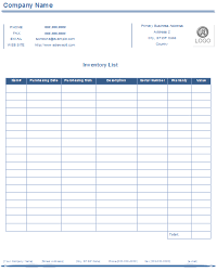Rund um die uhr kostenlose ergebnisse für sie! Inventory List Templates Free Download