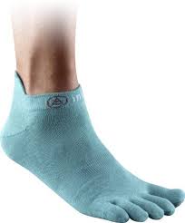 Injinji Performance Lightweight No Show Gulf Blue 10 00 14 99 Socks Women Outfit Accessories Toe Socks