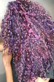 This summery messy mass of purple curly hair is so good that we wish everybody just goes for it. Purple Curly Hair Longhair Curlyhair Highlights Hairs London