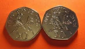 1997 2008 50 Pence Coin Bailiwick Of Guernsey Fresia Flower Rare 50p Decimal Coinage C 1971 Now Coins Fresia Flower Coinage