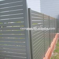 The innovative horizontal slat fencing system is very easy to install with the spacing of the slats able to be adjusted to suit your specific privacy needs. Used Horizontal Aluminum Fence Buy Aluminum Slat Fence Aluminum Garden Fence Railing Product On Alibaba Com