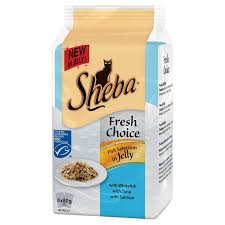 Sheba Pouch Fresh Choice Fish Collections In Jelly 6x50g Pack Of 8 Cat Food Cat Food Reviews Cat Food Allergy