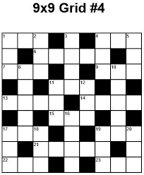 Printable 9x9 Crossword Grid 4 Puzzle 22 Crossword Puzzle Crossword Word Puzzles