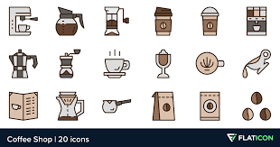20 Premium Vector Icons Of Coffee Shop Designed By Berkahicon Coffee Shop Design Shop Design Coffee Shop