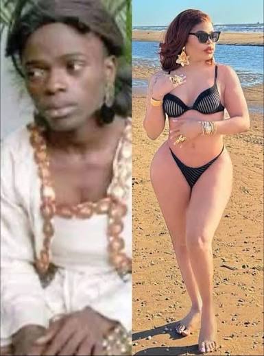 Avant et après la transformation de Bobrisky | TikTok