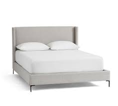 Maybe you would like to learn more about one of these? Jake Upholstered Platform Bed With Metal Legs Pottery Barn