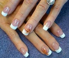 French Nails With A Color Burst Manichiură Unghii Unghii Sclipitoare