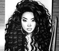 1001 ideen und inspirationen fur bilder zum zeichnen haarkunst schwarze kunst frauenkunst