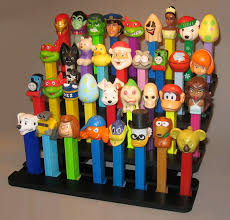 Items Similar To Table Top Display For Pez Dispensers On Etsy Pez Dispensers Retro Toys Candy Art