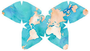 Waterman Butterfly Map Tattoo World Map Tattoos Map Tattoos Unique Maps