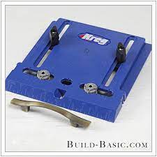 How To Use A Kreg Cabinet Hardware Jig Build Basic Cabinet Hardware Jig Cabinet