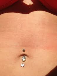 Belly Button Piercing With Dermal Underneath It Healed So Well I Love It 3