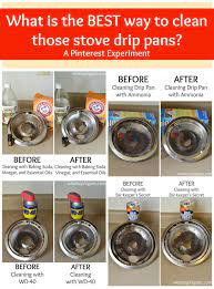 While stovetops are simple enough to wipe clean, removing any stains or spilled food from an electric burner is much trickier. The Best And Worst Methods Of Cleaning Stove Drip Pans Stove Drip Pans Clean Drip Pans Clean Stove