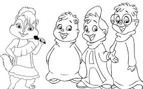 Select from 35414 printable coloring pages of cartoons, animals, nature, bible and many more. Awesome Alvin And The Chipmunks Colouring Pages