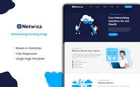 Usually there're cheap uikits that help you out with building your own template. Netwica Networking Landing Page Template Templatemonster