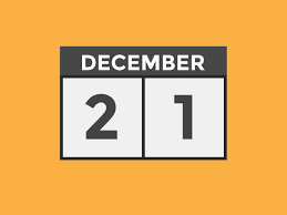 december 21 calendar reminder. 21th december daily calendar icon template.  Calendar 21th december icon Design template. Vector illustration 11078659  Vector Art at Vecteezy
