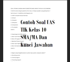 Program aplikasi desain grafis untuk membuka dan mengolah gambar vector adalah…. Contoh Soal Uas Tik Kelas 10 Sma Ma Dan Kunci Jawaban Contoh Soal Latihan Unbk 2020