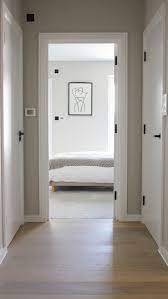 Monochrome Hallway At Willett Grove Avenue Road By Artform White Interior Doors Black Door Handles White Internal Doors