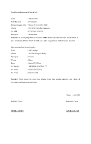 Tips cara membuat dan contoh surat kuasa pengambilan bpkb. 16 Contoh Surat Kuasa Pengambilan Bpkb Motor Mobil Contoh Surat