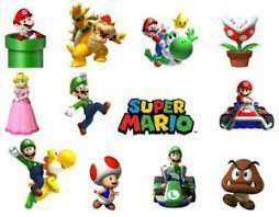 Maybe you would like to learn more about one of these? Cake Toppers Characters Of Super Mario Cupcake Toppers Edible Image Ebay