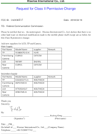 In most cases, a business should send out two different kinds of location how. T17 Mobile Phone Cover Letter Fcc Pcii Change Request Cover Letter Hisense