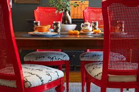 You can do subtle things to make your traditional dining room less boring…even if it is just one of the tips below. Diy Ideas Spray Paint And Reupholster Your Dining Room Chairs Eclectic Dining Room Dallas By Sarah Greenman Houzz