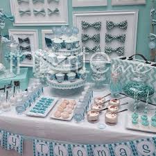 I also love the cute blue, white, and grey color scheme; Invite Me Events On Instagram Boy Oh Boy Desserttable Babyshower Bowties Candy Cupcakes Baby Shower Candy Table Turquoise Baby Showers Baby Shower Candy